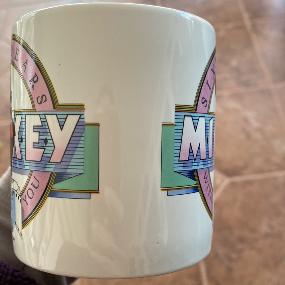 Disney Sixty Years With You Mickey Mouse mug VINTAGE 1988 - Picture 5 of 5